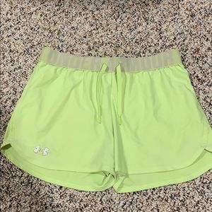 Neon Under Armour shorts!